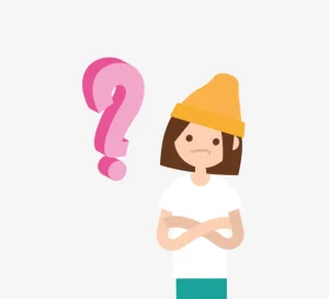 Illustratie van jongere die zich wat afvraagt